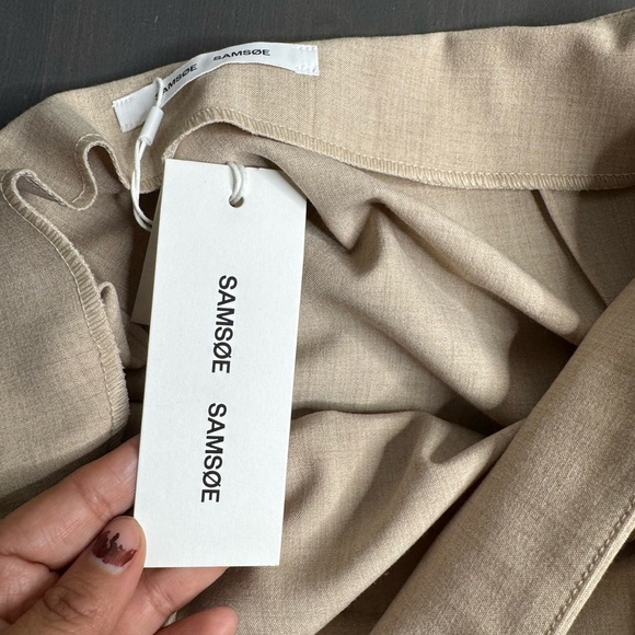 Samsoe Samsoe Milani Khaki Wrap Skirt NWT - Picture 9 of 13